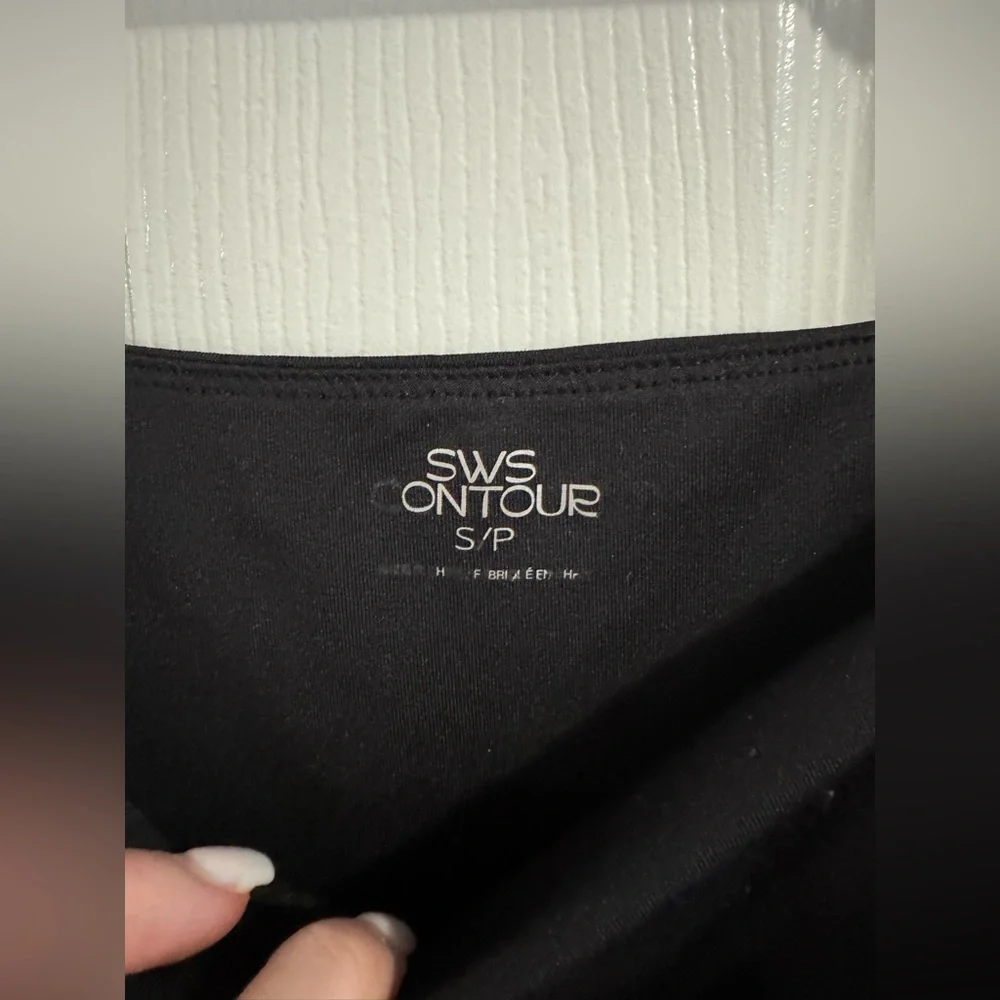 SQUARE NECK LONG SLEEVE CONTOUR BODYSUIT BLACK SIZE SMALL - Picture 5 of 6